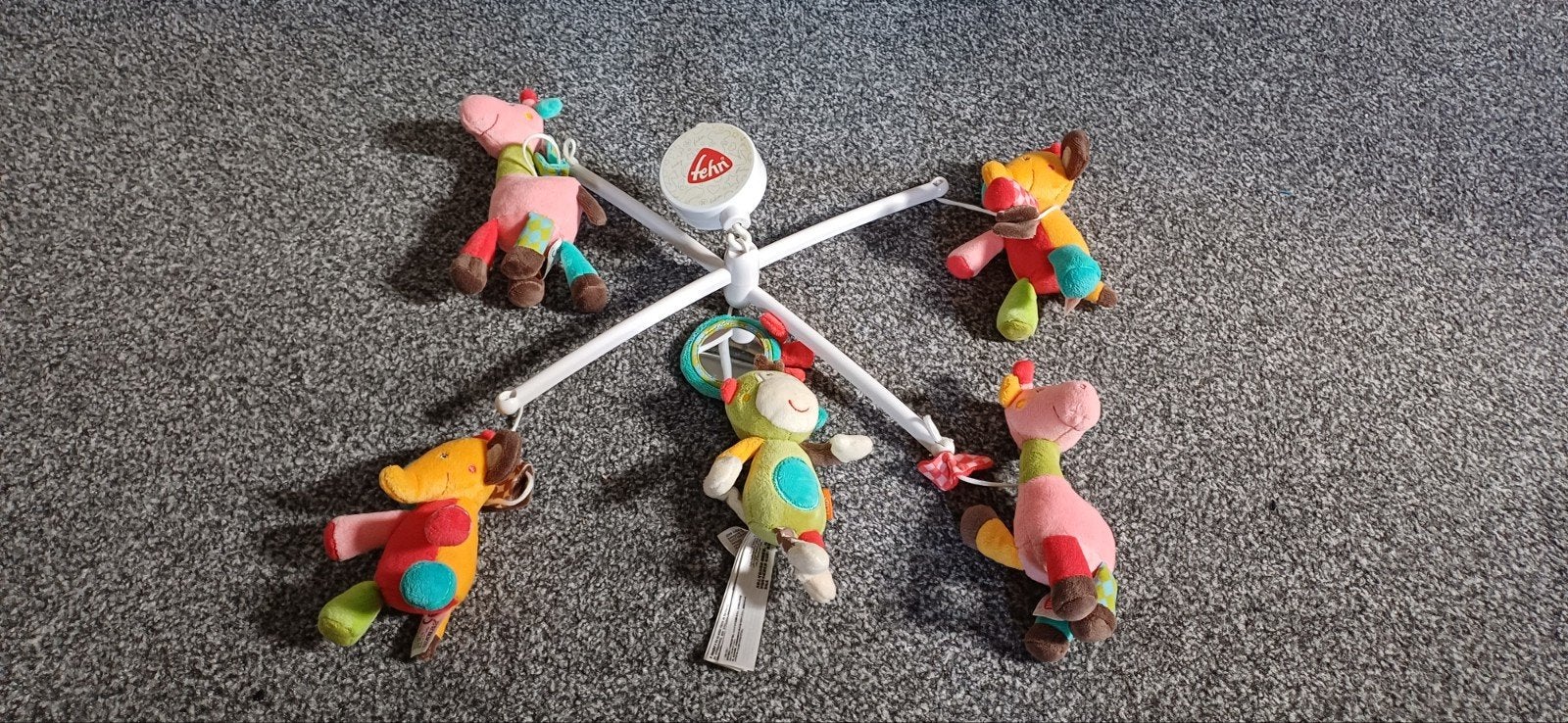 Fehn Muziekmobiel Safari - Zo goed als nieuw, Kinderen en Baby's, Ophalen of Verzenden, Zo goed als nieuw, Mobiel, Met geluid