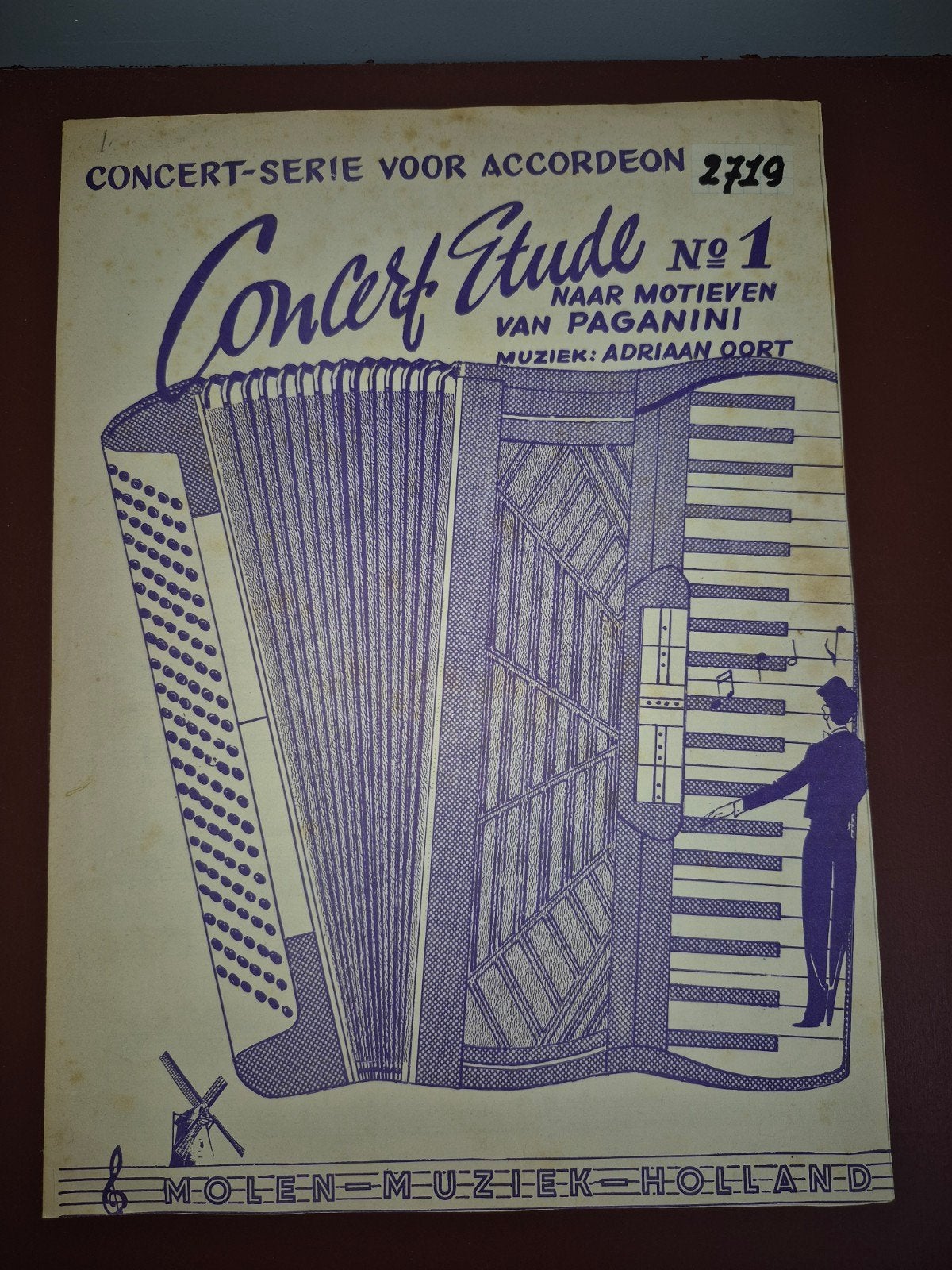 Concert Etude No. 1 voor Accordeon - Adriaan Oort, Ophalen of Verzenden