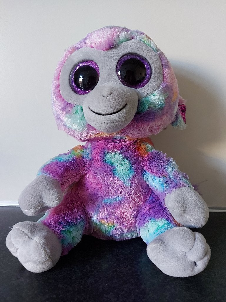 TY Beanie Boo Zuri - Aap, Ophalen, Zo goed als nieuw, Wasbaar, Middelgroot (20 tot 80 cm)