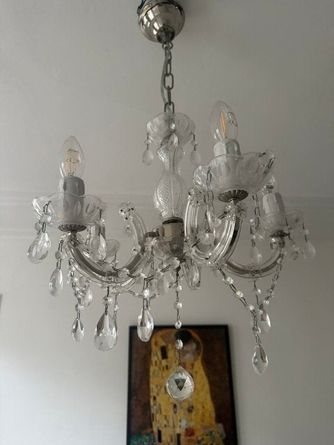 Klassieke Kroonluchter, Ophalen, Kunststof, Vintage, Overige fittingen