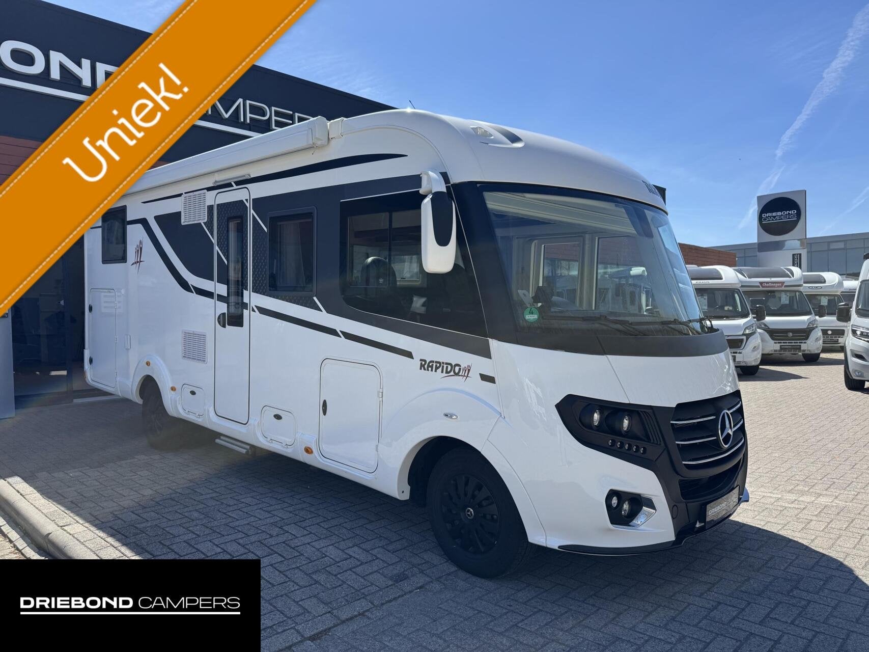 Rapido M66 177PK Automaat Enkele Bedden Levelsysteem 2x Airc, Caravans en Kamperen, Campers, Airbags, 7 tot 8 meter, Bedrijf, Diesel