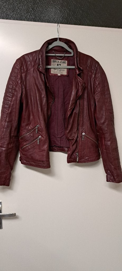 te koop donker rode barcia jeans jas maat l nieuw, Maat 42/44 (L), Ophalen of Verzenden, Rood, Nieuw