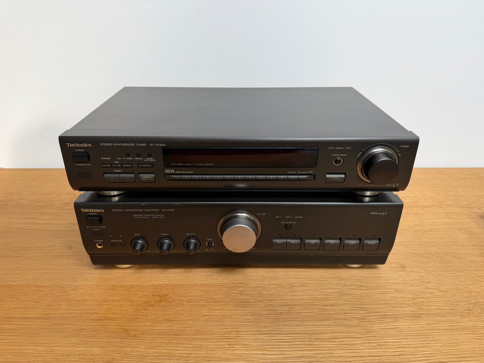 Technics SU-A700 versterker + ST-GT650 tuner, Overige merken, Tuner of Radio, Zo goed als nieuw, Losse componenten