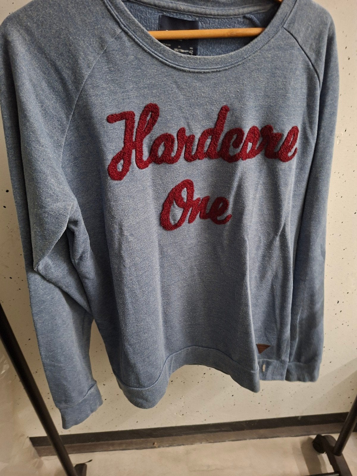 Springfield trui maat XL - Blauw met 'Hardcore One' opdruk, Blauw, Maat 56/58 (XL), Ophalen of Verzenden, Gedragen