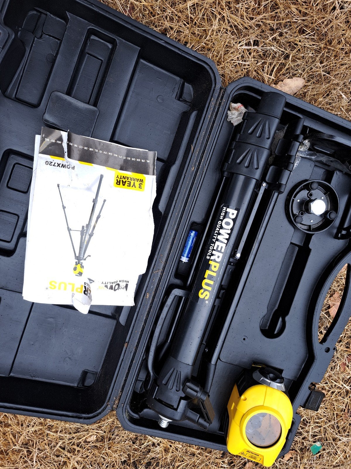 Laser waterpas met statief en koffer - Powerplus, Ophalen