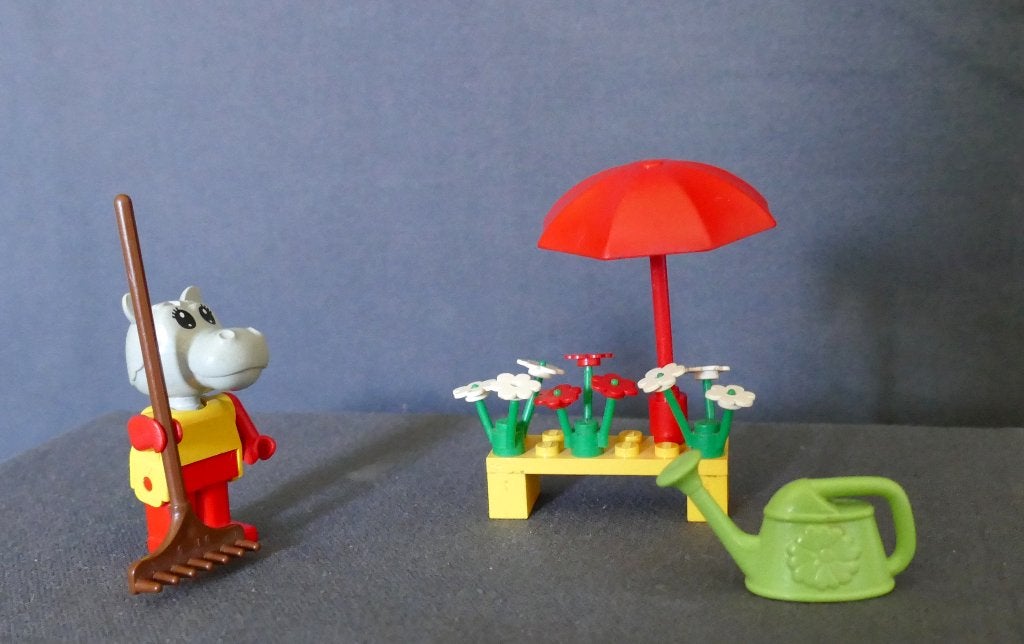 Fabuland 3715 Hanna Hippo's bloemenwinkel, Gebruikt, Overige thema's, Lego, Compleet