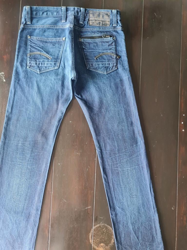 NIEUWE CLASSIC G STAR RAW ATTACC LOW STRAIGHT JEANS 31/34, G-Star Raw, Blauw, Nieuw, W32 (confectie 46) of kleiner