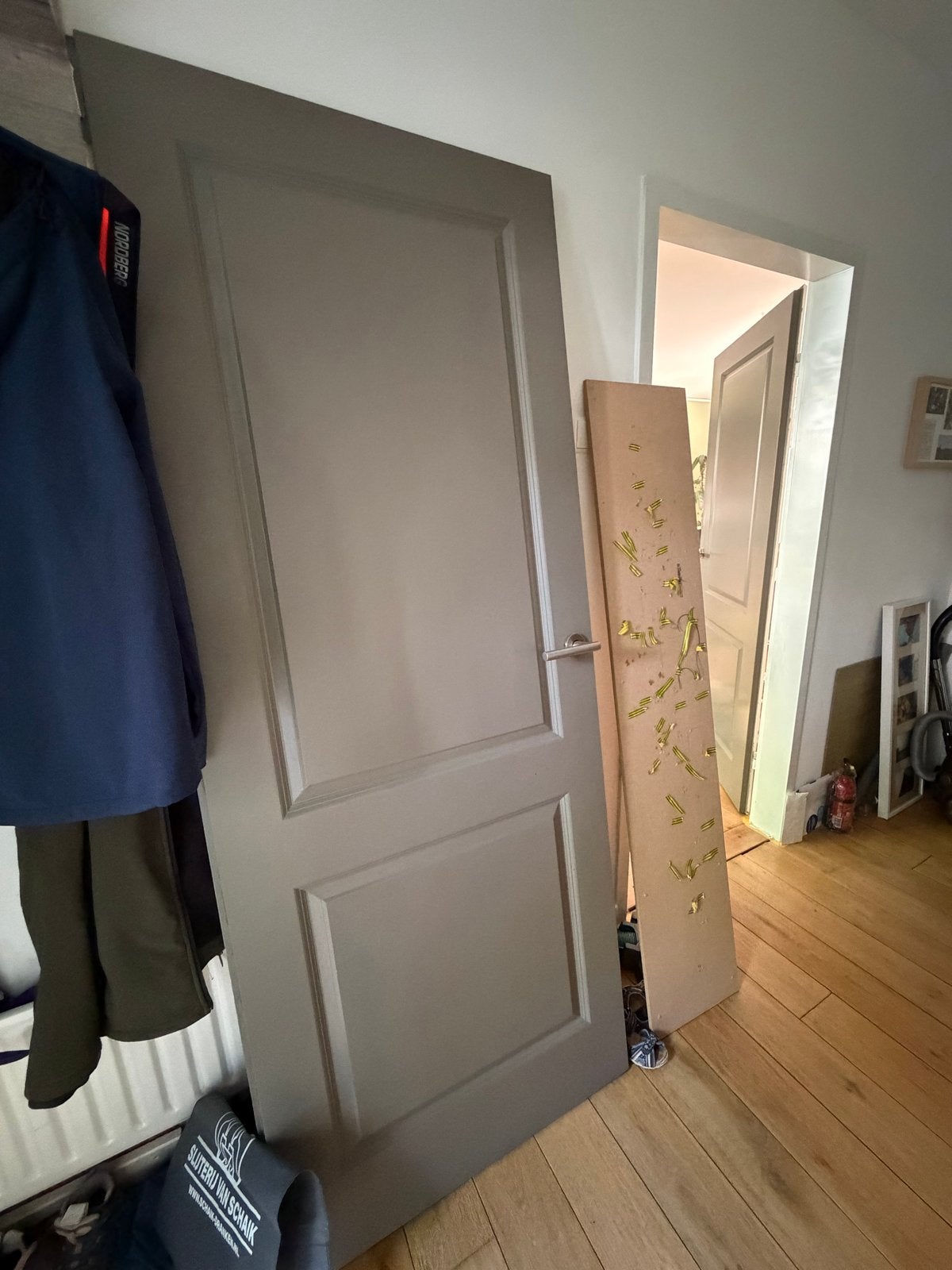 Opdekdeur, Doe-het-zelf en Verbouw, Deuren en Horren, Ophalen, 80 tot 100 cm, Binnendeur, Zo goed als nieuw