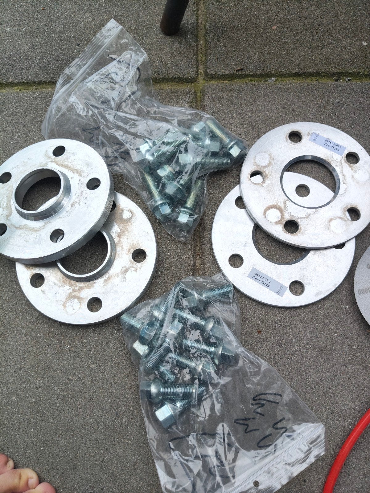 Nieuwe spoorverbreders 2x 5mm en 2x 13mm met bouten, Ophalen of Verzenden