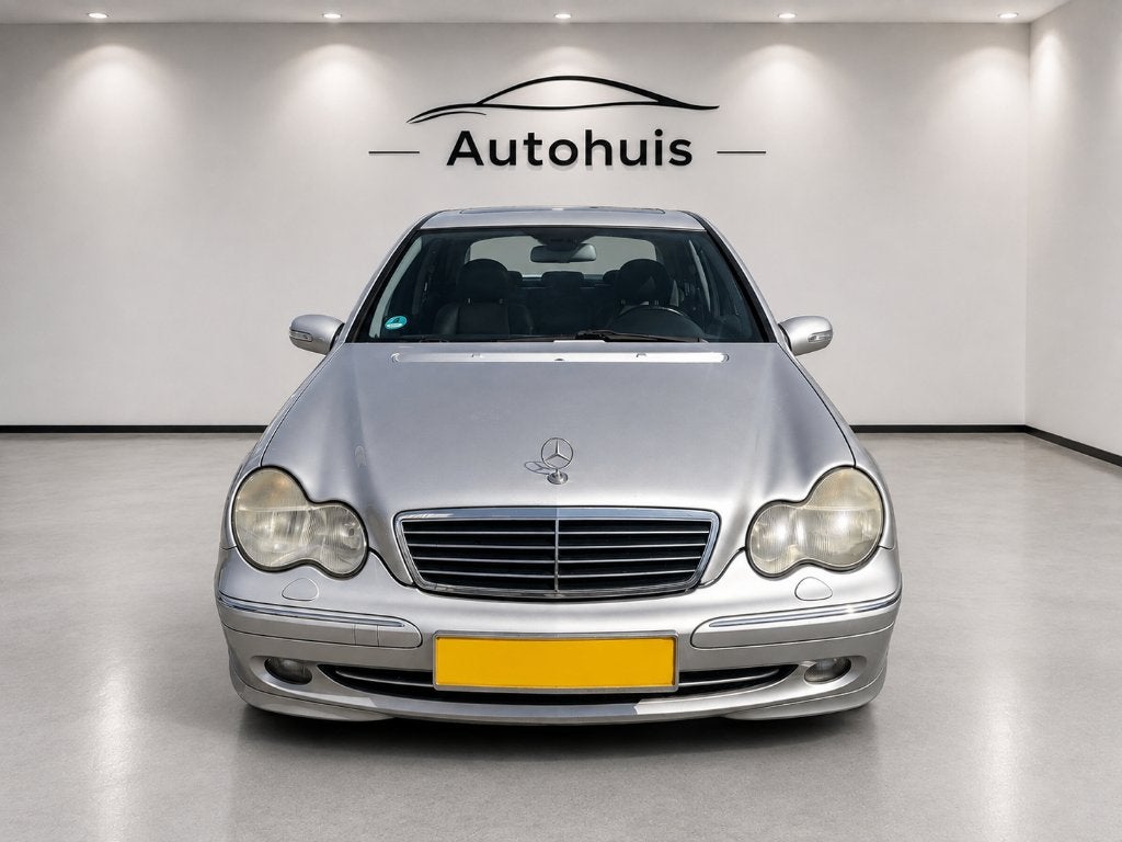 Mercedes-Benz C-Klasse 3.2 C320 Sedan AUT 2003 Grijs, Auto's, Automaat, Achterwielaandrijving, 1465 kg, Bedrijf