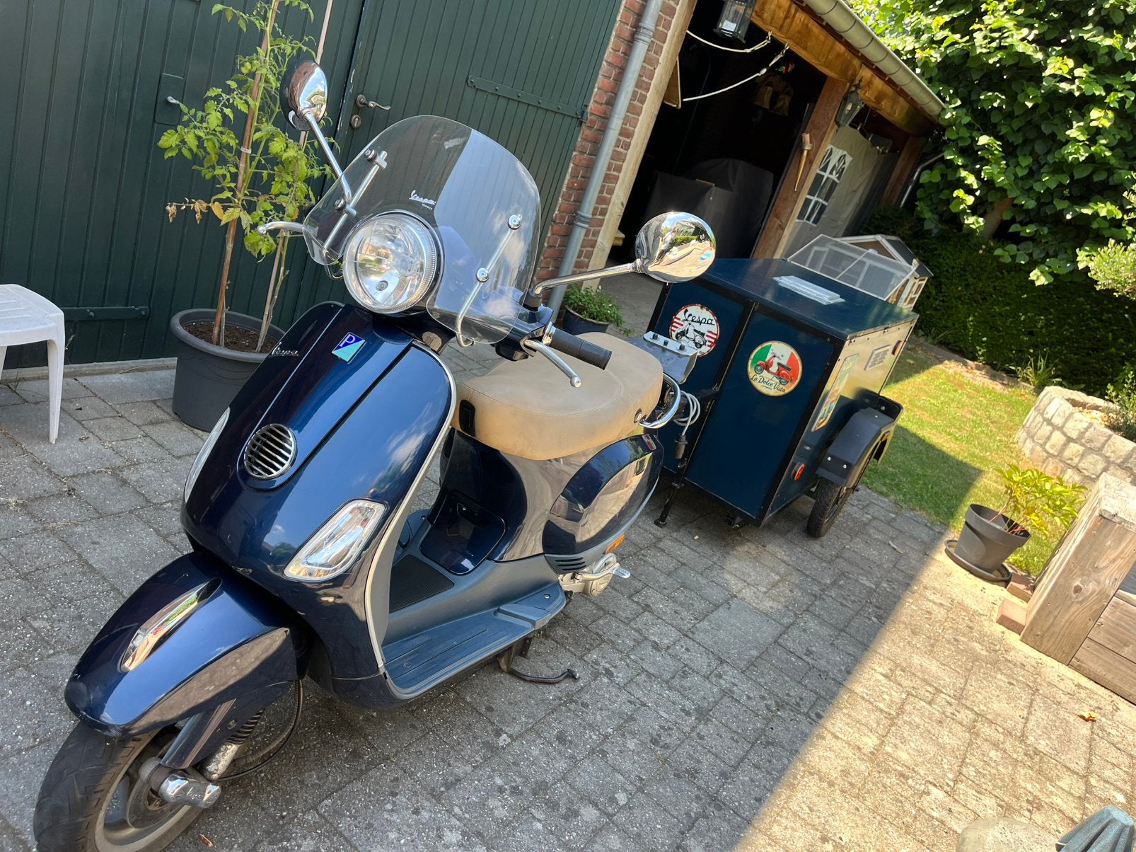 Vespa LX50 met aanhanger, Fietsen en Brommers, Ophalen of Verzenden