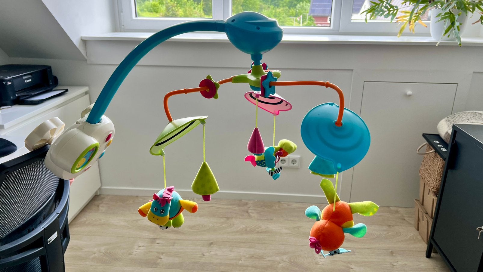 Tiny love muziekmobiel baby, Kinderen en Baby's, Ophalen, Zo goed als nieuw, Mobiel, Met licht