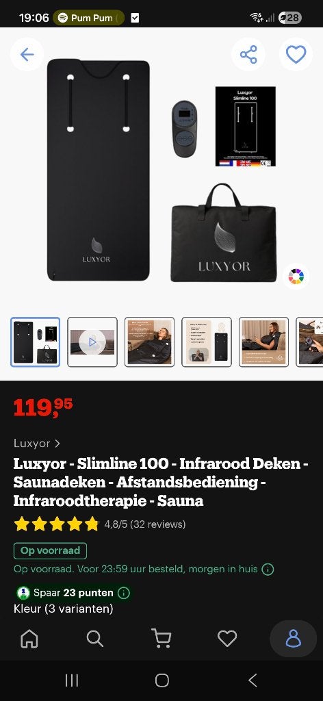 Saunadeken, Ophalen of Verzenden, Zo goed als nieuw