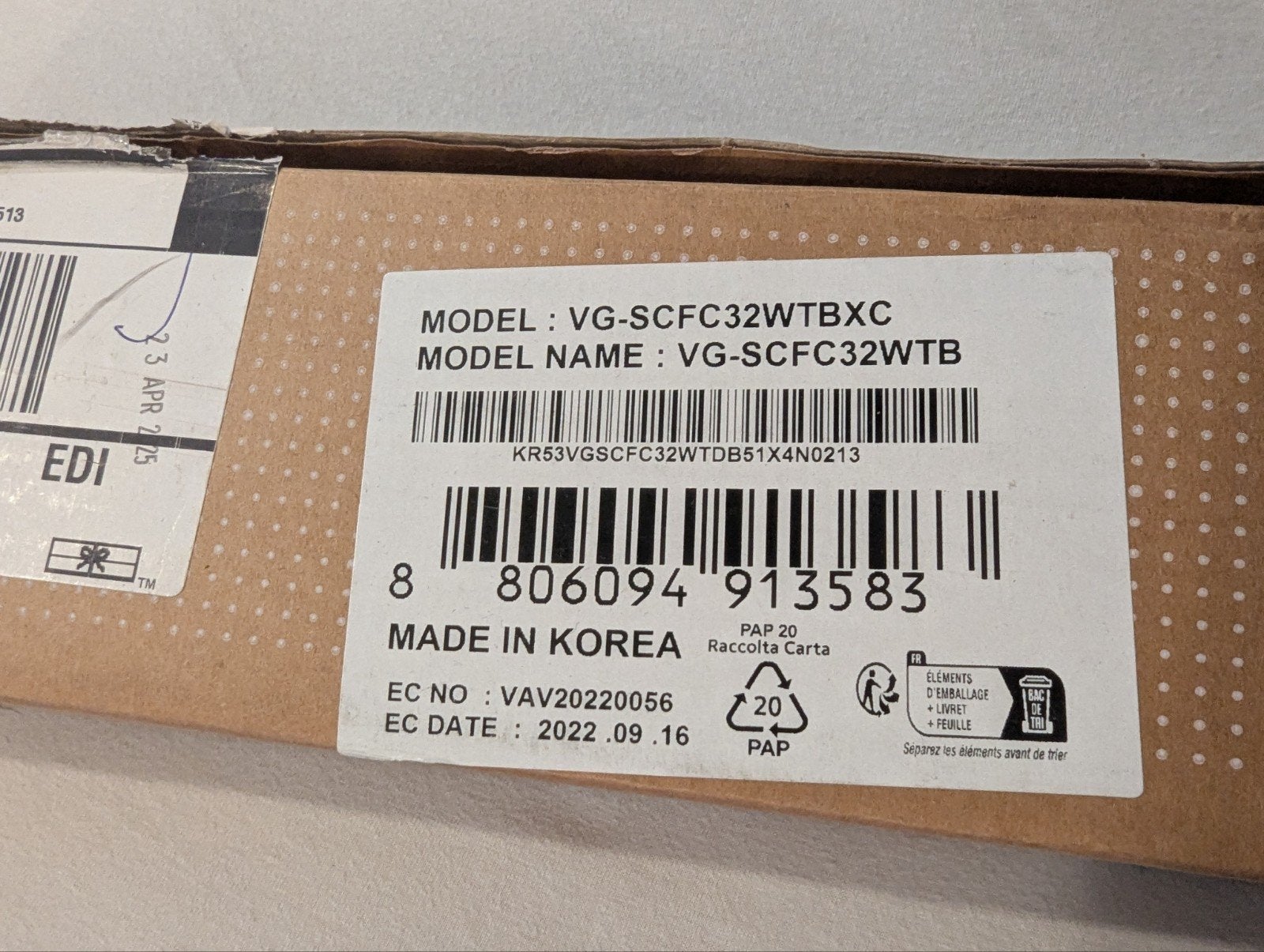 Samsung The Frame 32 inch Lijsten VG-SCFC32WTBXC, Ophalen of Verzenden, Nieuw