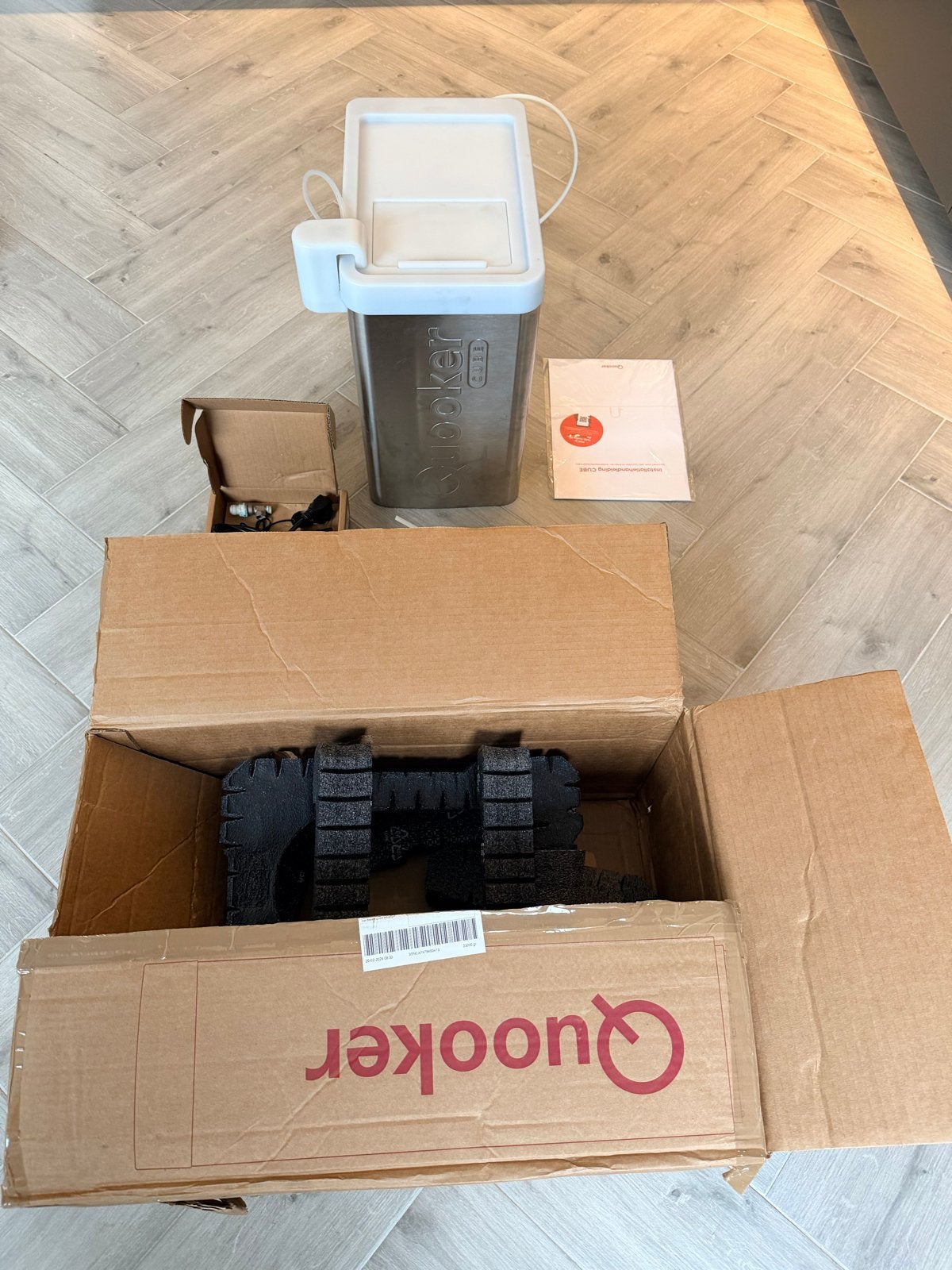 Quooker CUBE en PRO3-VAQ met kraan Quooker flex chroom., Ophalen, Zo goed als nieuw