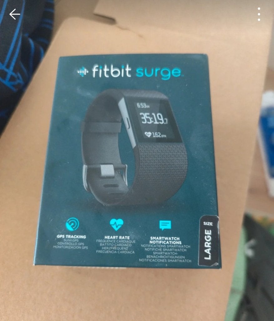 Fitbit surge, Gebruikt, Zwart, Ophalen of Verzenden, Fitbit
