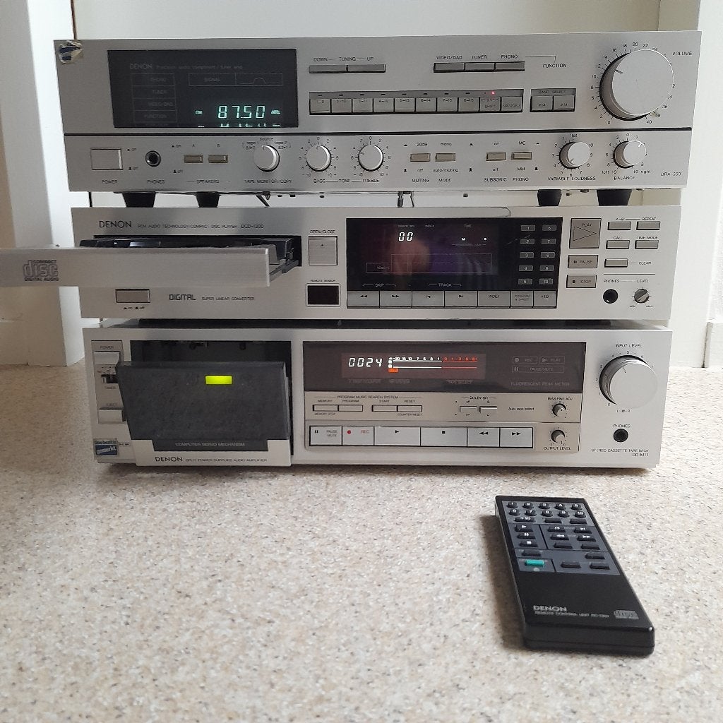 DENON SET zilver: DCD1300/DR-M11/DRA-550; zie omschrijving., Ophalen, Gebruikt, Tuner of Radio, Denon