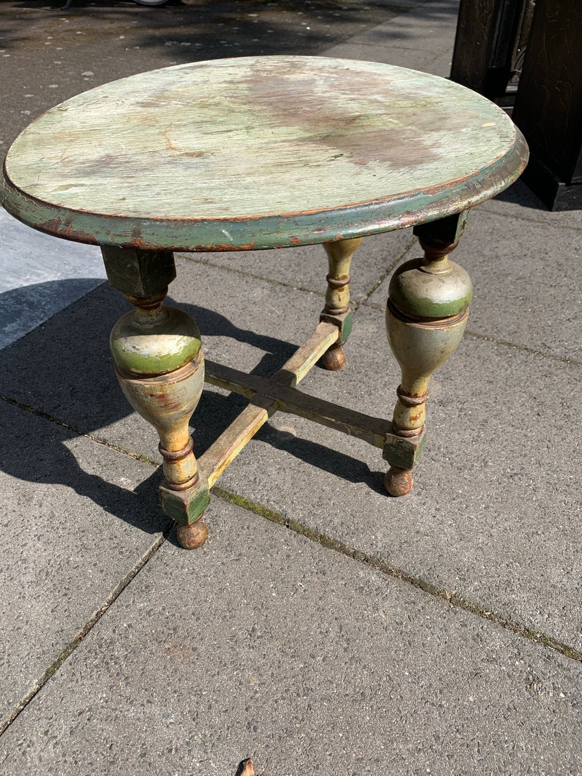 Rond bijzettafeltje - doorsnede 50 cm, hoogte 45 cm, Ophalen, Minder dan 45 cm, Minder dan 55 cm, Gebruikt