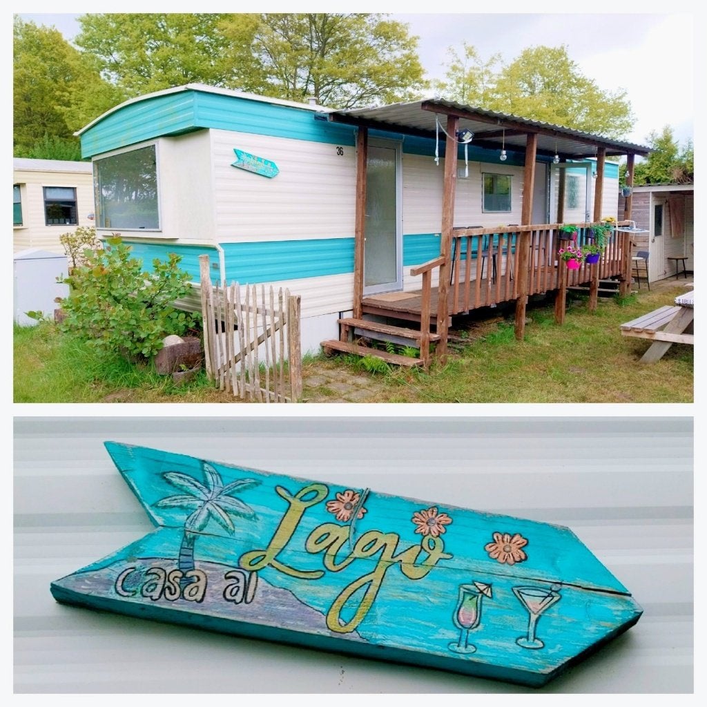 leuke stacaravan zonder plek, Caravans en Kamperen, Stacaravans, tot en met 4, Ophalen