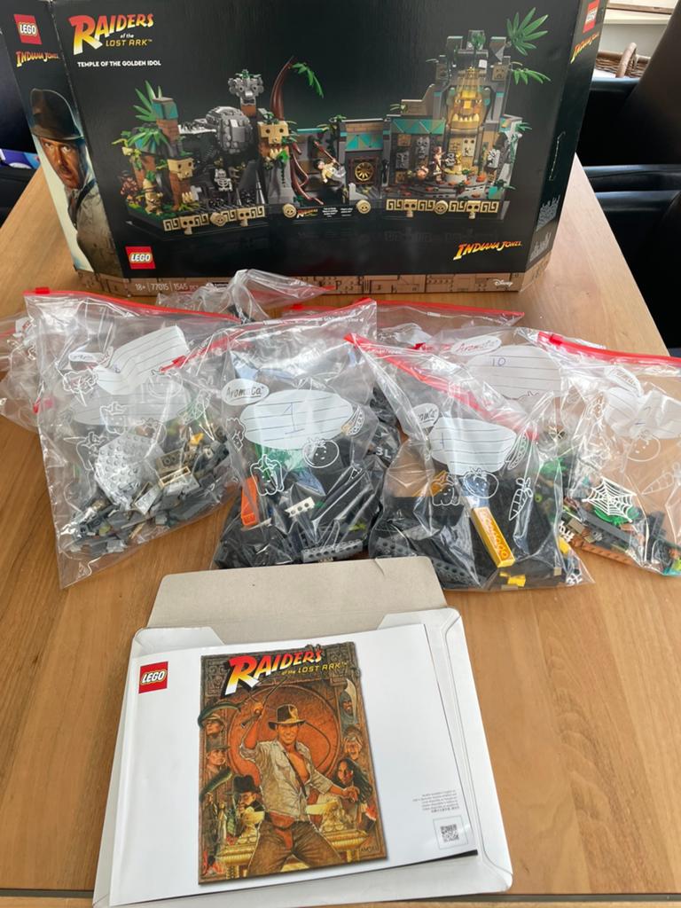 Lego indiana jones, temple of the golden idol (77015), Ophalen of Verzenden, Zo goed als nieuw