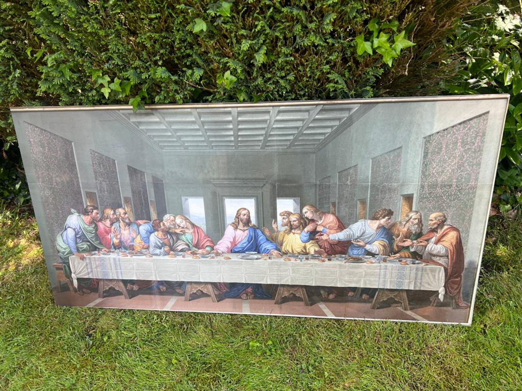 Canvas het avondmaal xxl €10,- afhaal, Ophalen, Nieuw, Schilderij, 75 cm of meer