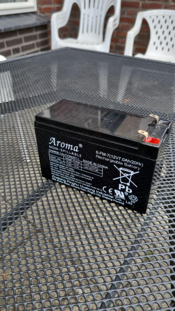 Nieuwe accu Aroma 12V 7.0 Ah batterij elektrische auto's, Ophalen, Nieuw
