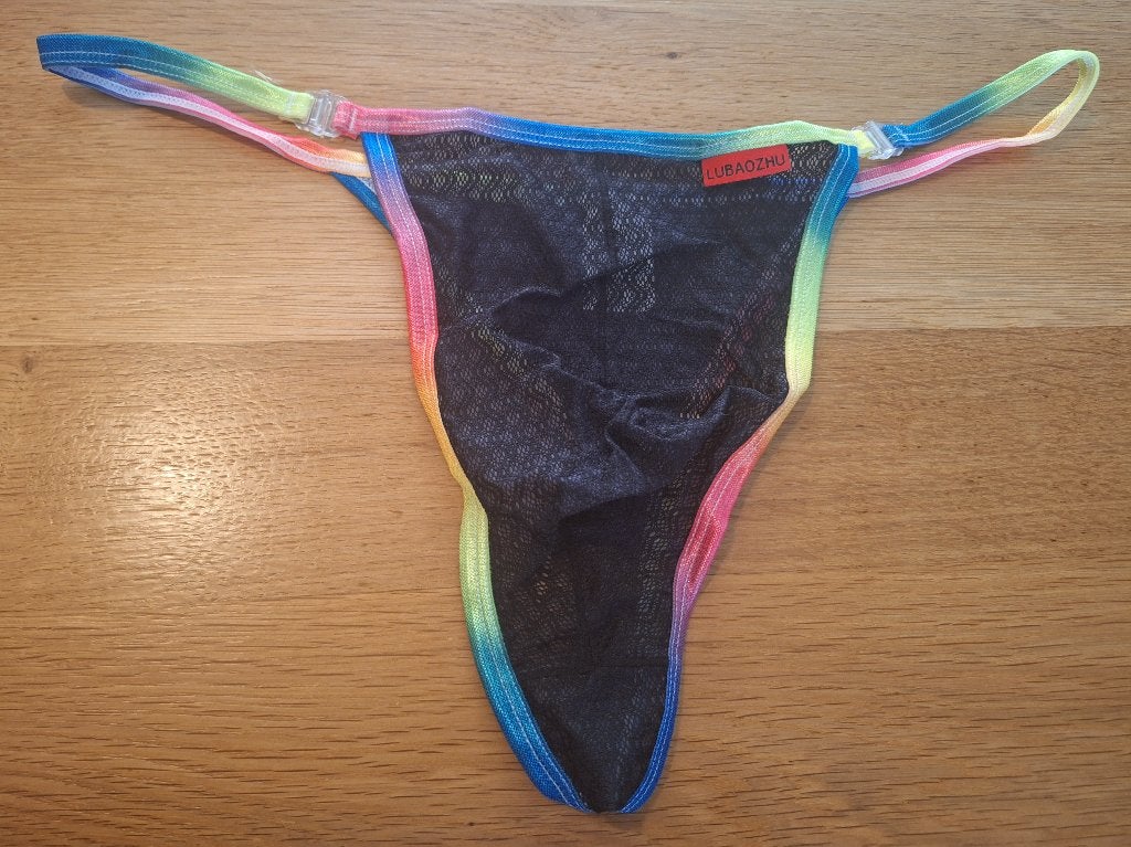 Herenstring met regenboogbanden maat xxl, Kleding | Heren, Ondergoed, Verzenden, Meerkleurig, Lubaohu, Overige typen