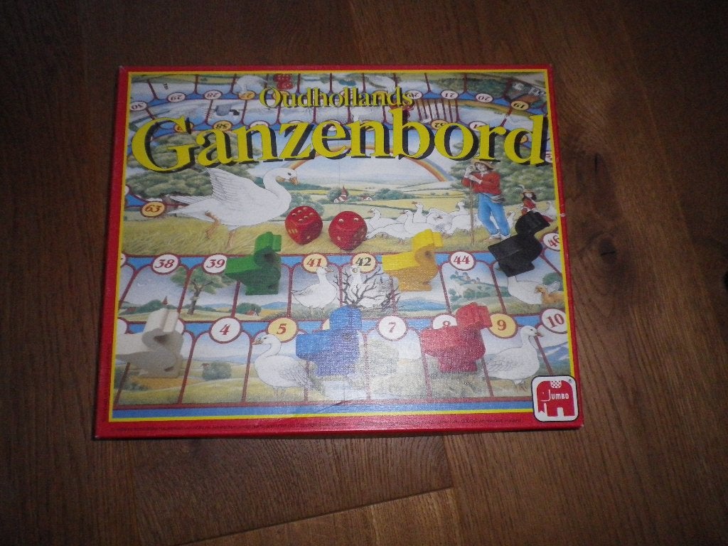 Ganzenbord met houten ganzen van Jumbo, Ophalen, Gebruikt, Jumbo
