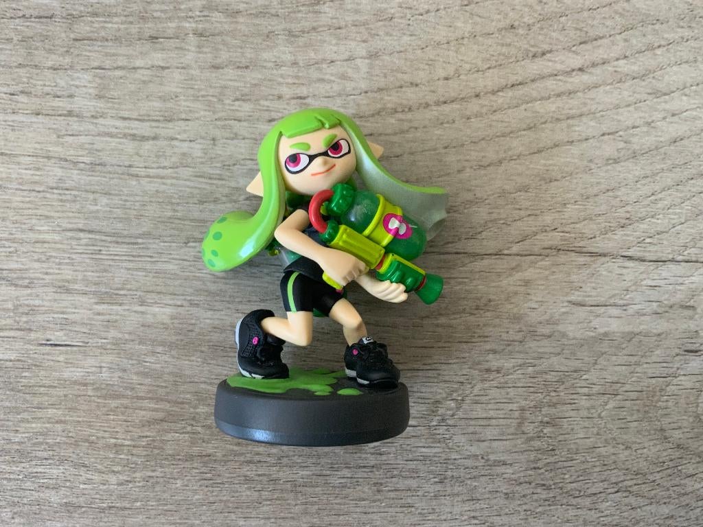 Nintendo Amiibo Splatoon - Inkling Girl Groen / Green, Avontuur en Actie, 1 speler, Ophalen of Verzenden, Zo goed als nieuw