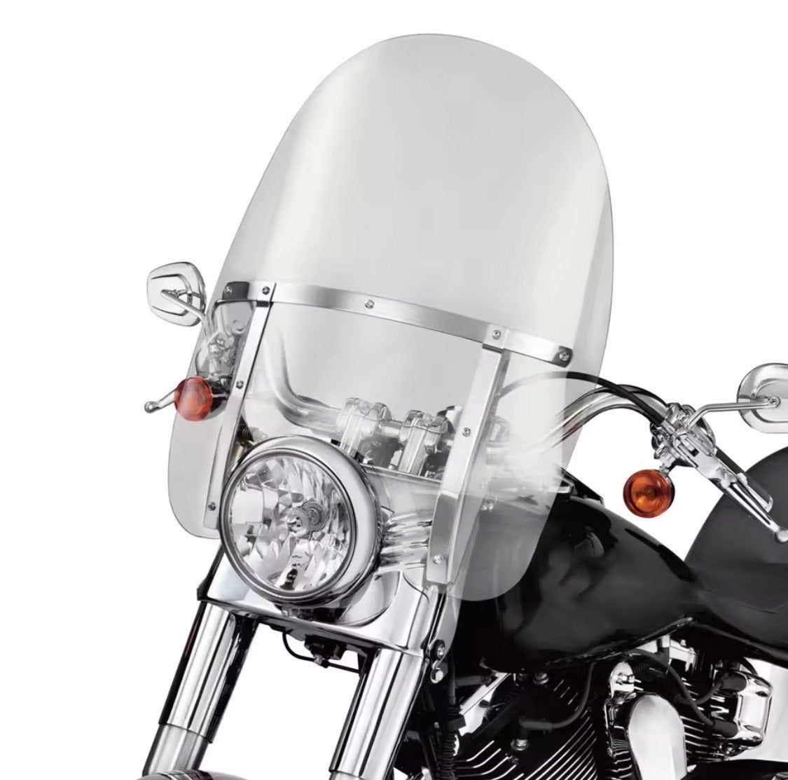 TCMT Motorwindscherm Harley Road King FLHR 1995-2025 Helder, Www.tcmt.com, Nieuw, Ophalen of Verzenden, China
