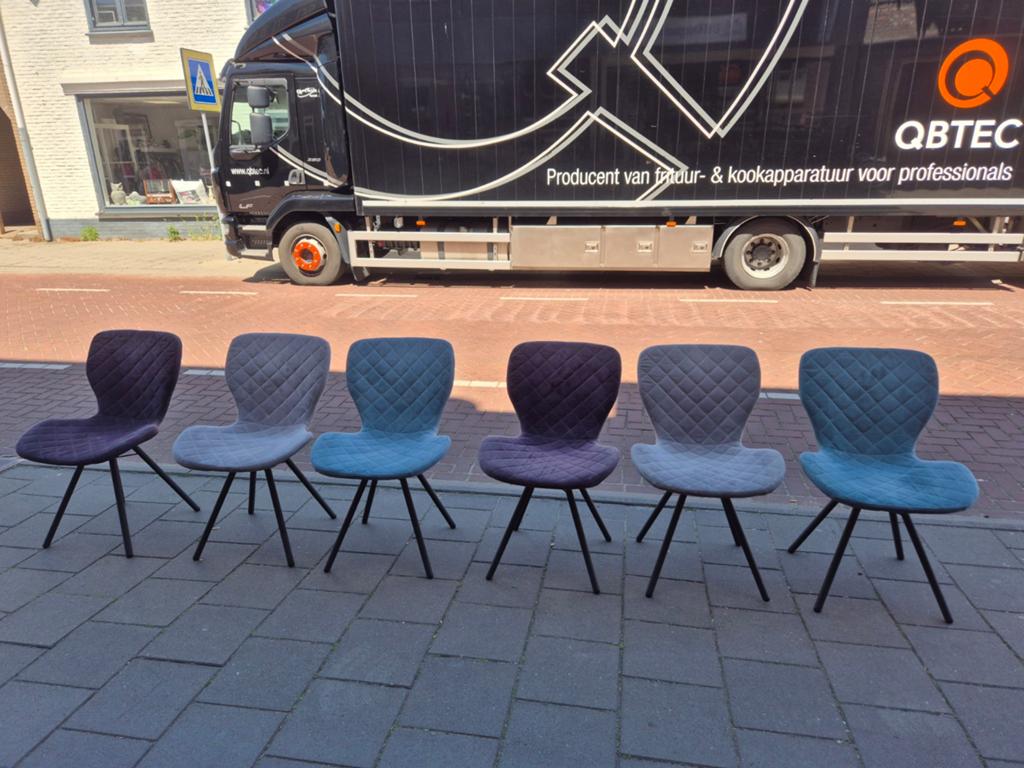 6 moderne eetkamerstoelen, Ophalen, Onbekend, Vier, Onbekend
