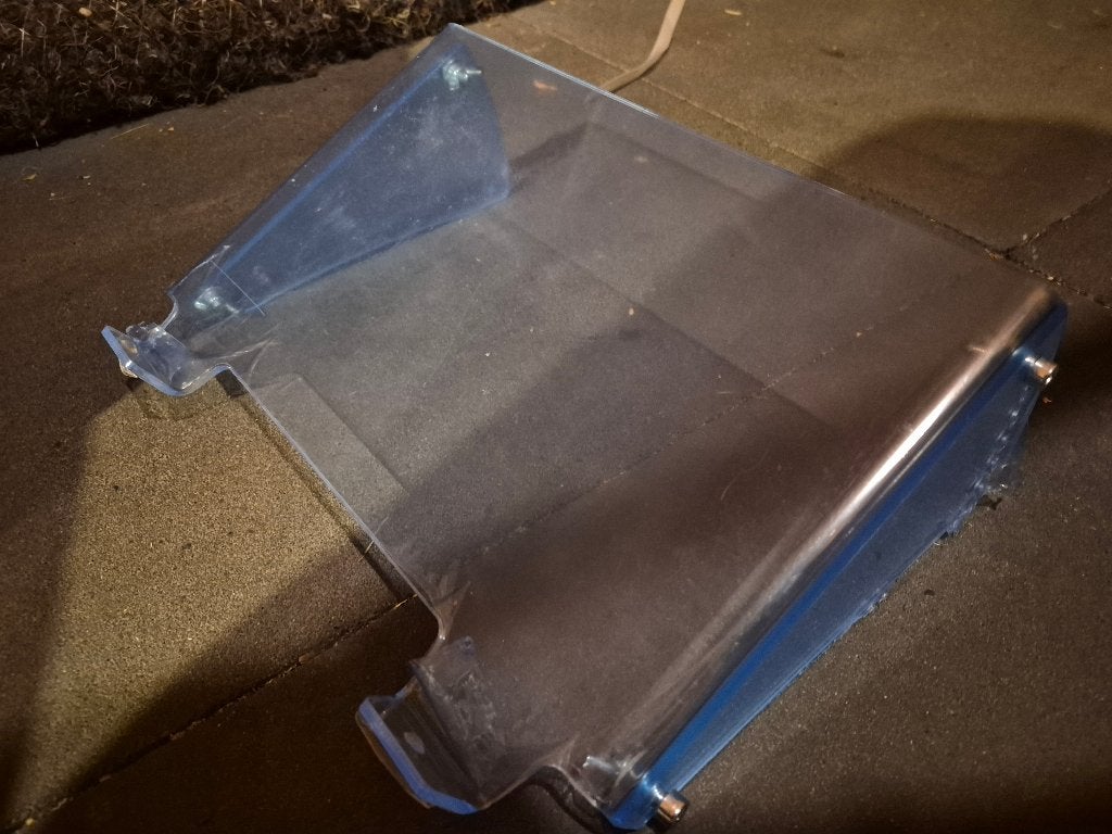 Plexiglas Laptop standaard verstelbaar, Computers en Software, Ophalen of Verzenden, Zo goed als nieuw, In hoogte verstelbaar