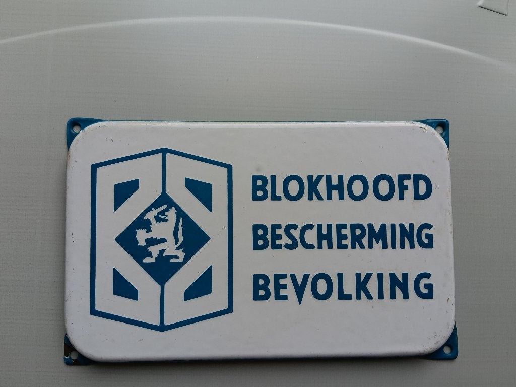 Bescherming Bevolking bordjes, Ophalen of Verzenden, Overige soorten, Nederland, Overige typen