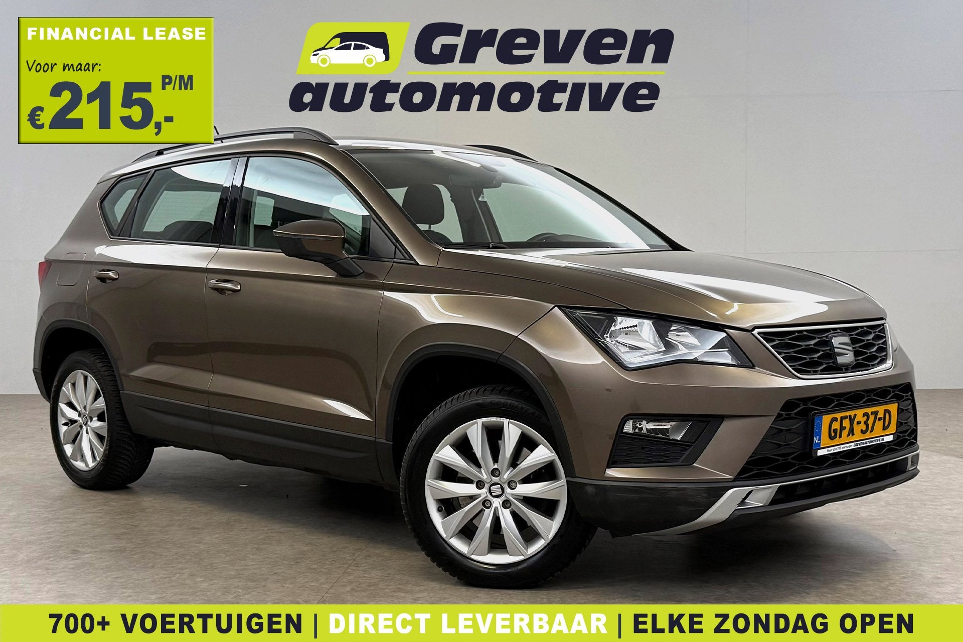 SEAT Ateca 1.0 EcoTSI | Clima | Cruise | LED | Parkeersens., Auto's, Seat, Voorwielaandrijving, Stof, Gebruikt, Euro 6