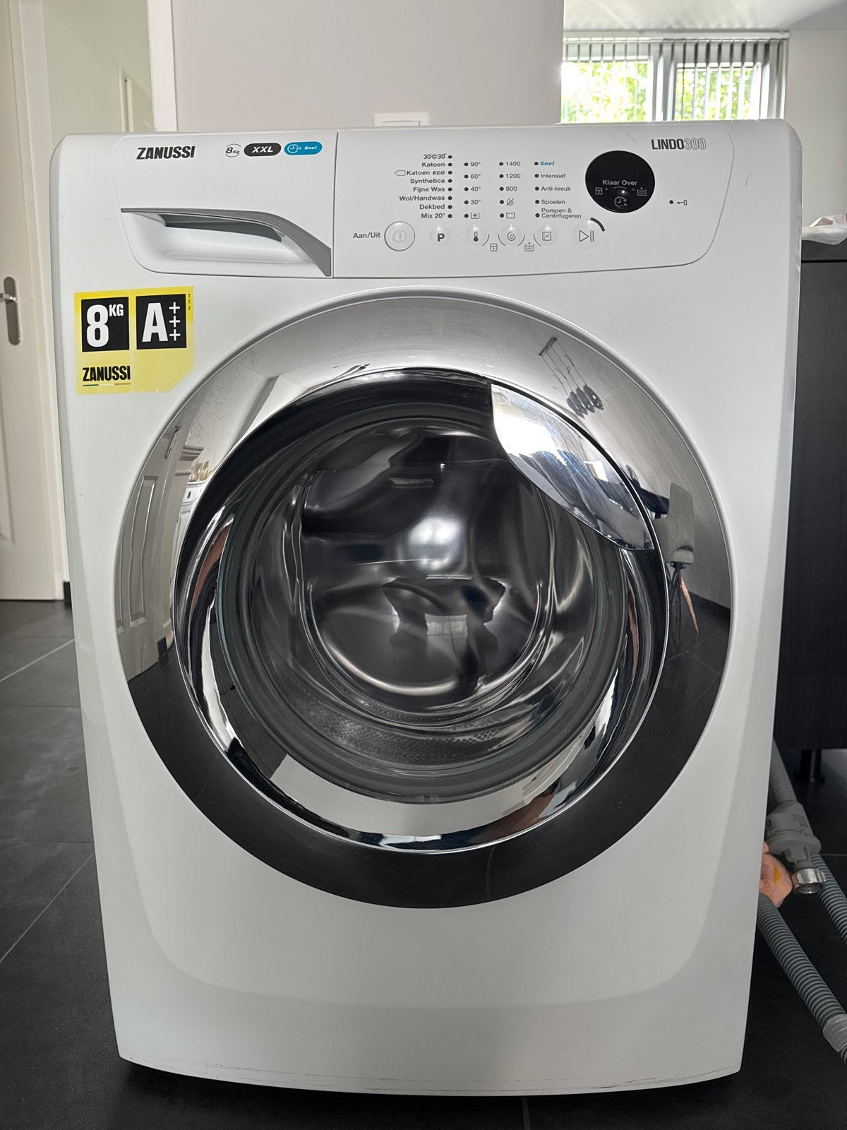 Zanussi Lindo 300 8kg Wasmachine - Zo goed als nieuw, 1200 tot 1600 toeren, 8 tot 10 kg, Ophalen of Verzenden, Zo goed als nieuw