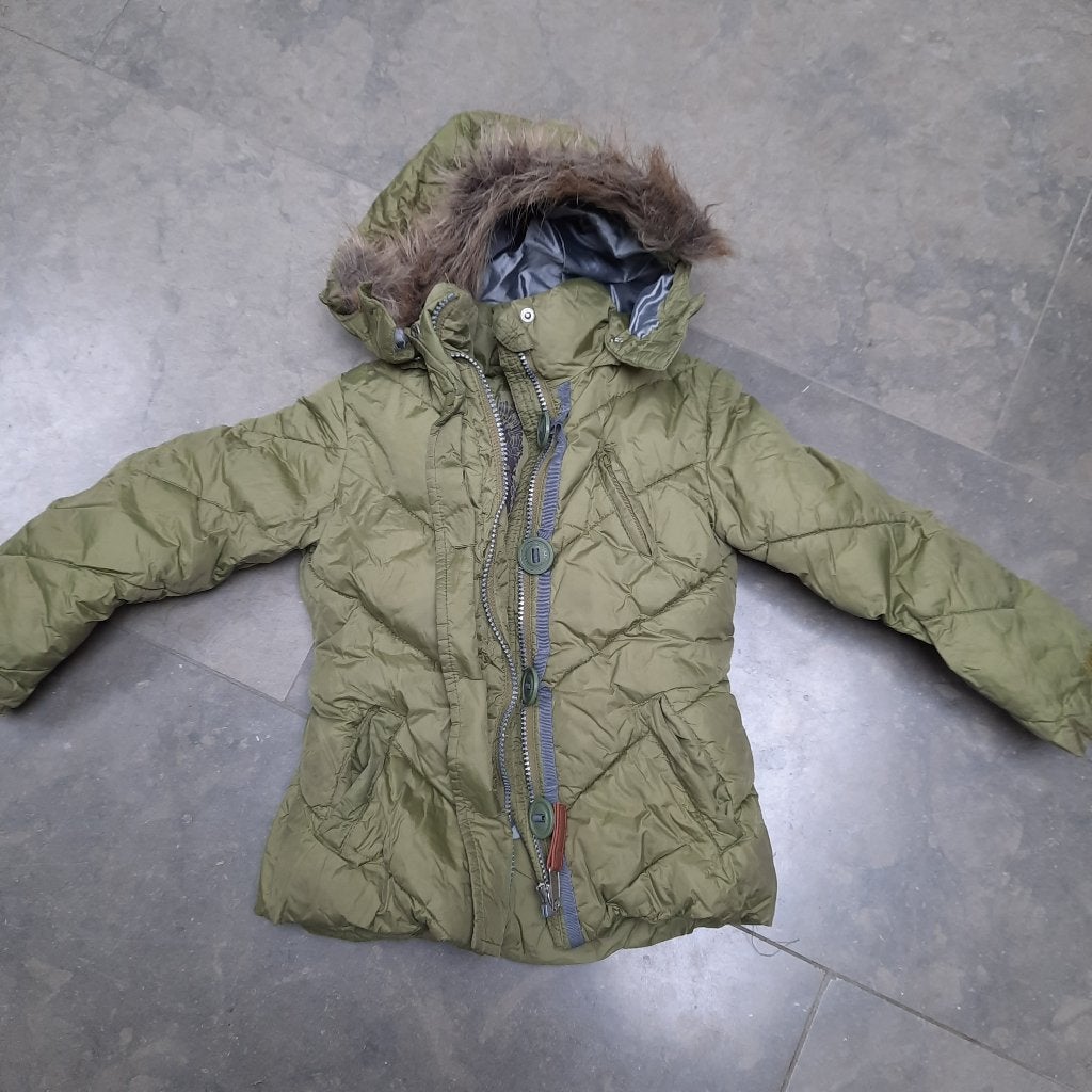 Groene jas 98 / 104 merk mexx, Verzenden, Zo goed als nieuw, Meisje, Jas