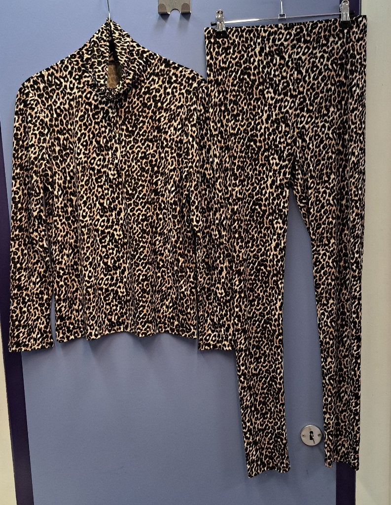 MarcCain set: luipaard top col + legging maat 3 M nr 49792, Kleding | Dames, Maat 38/40 (M), Kostuum of Pak, Bruin, .