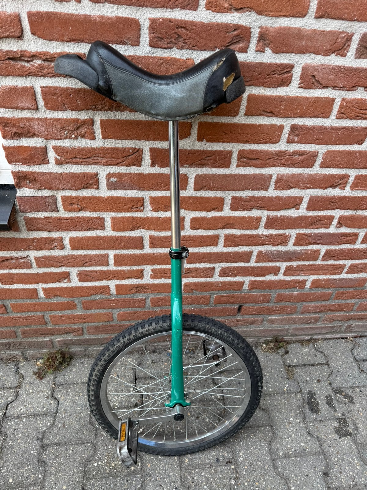 Eenwieler met stunt zadel en lange zadelpen, Fietsen en Brommers, Ophalen, Gebruikt