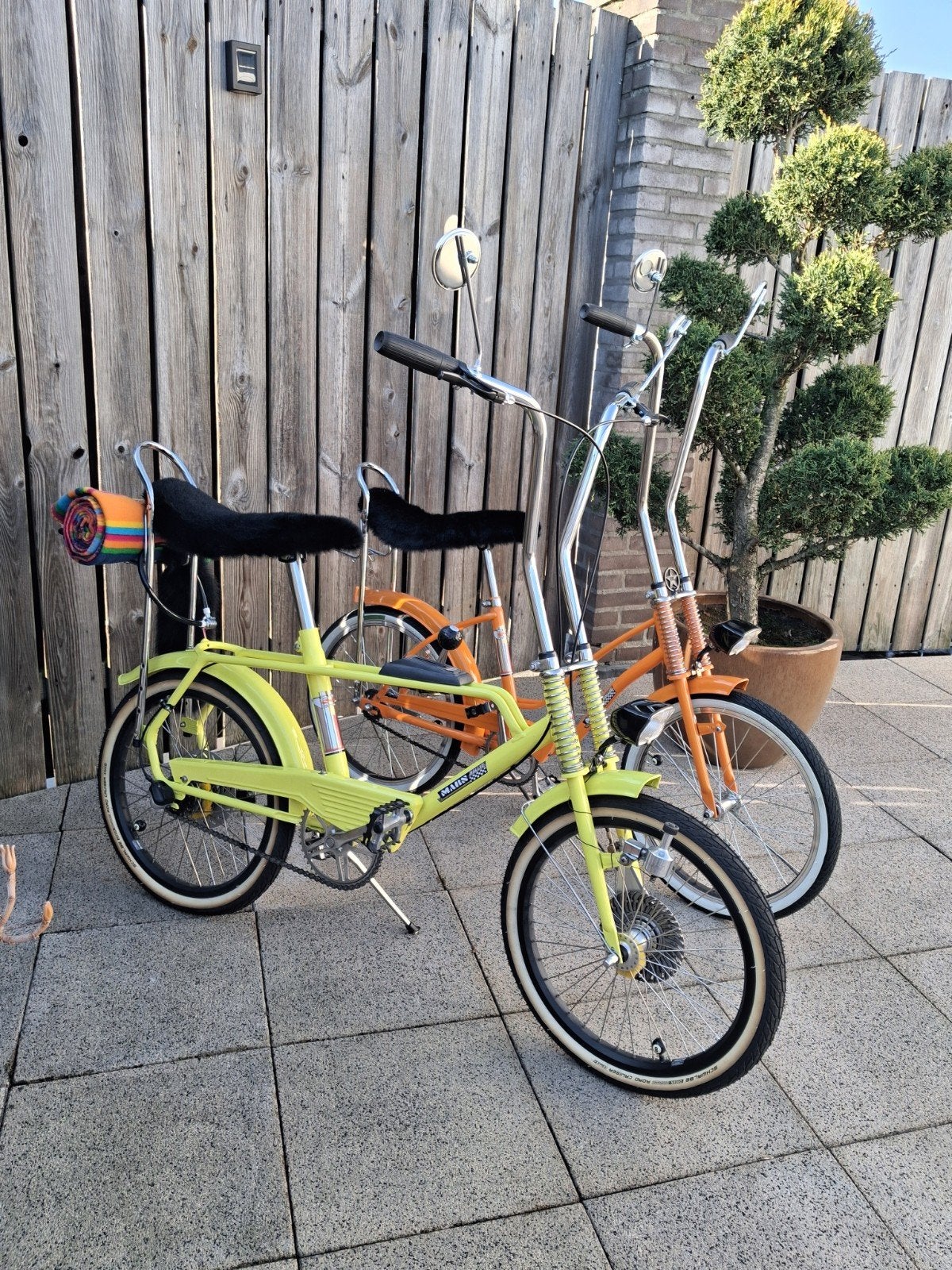 2 x bonanzarad chopper fietsen, Fietsen en Brommers, Ophalen, Staal, Heren, Zo goed als nieuw