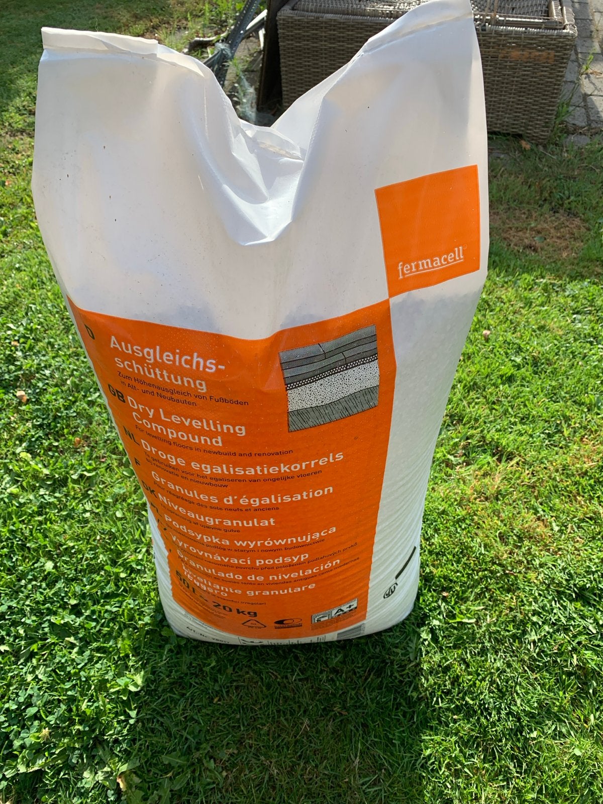 Fermacell Droge egalisatiekorrels 20 kg, Overige materialen, Nieuw, Minder dan 5 m², Vloerisolatie