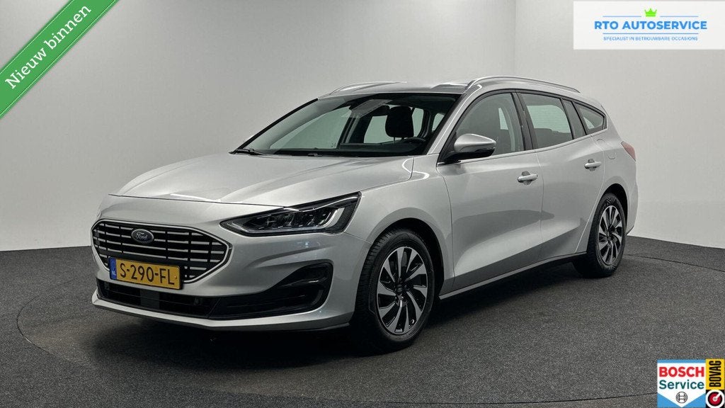 Ford Focus Wagon 1.0 EcoBoost Hybrid Titanium X Business CAR, Auto's, Stof, Gebruikt, Origineel Nederlands, Handgeschakeld