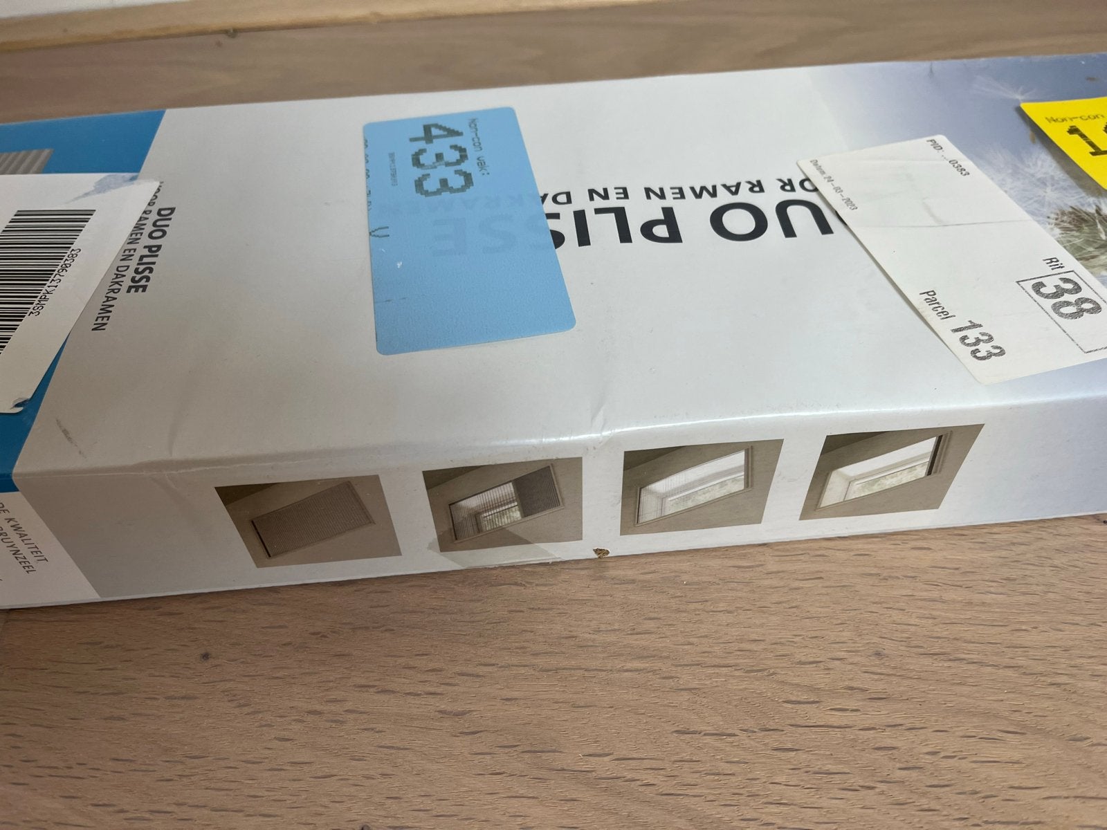 Duo Plissé Hor en Verduisteringsgordijn voor Dakramen, 80 tot 120 cm, Nieuw, Dakraam, 160 cm of meer