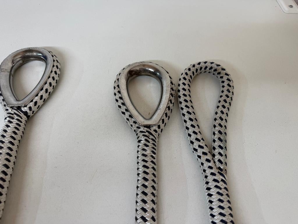 2 x Landvast 16 mm met oog en lus 240 cm, Watersport en Boten, Ophalen of Verzenden, Zo goed als nieuw, Lijn of Blok