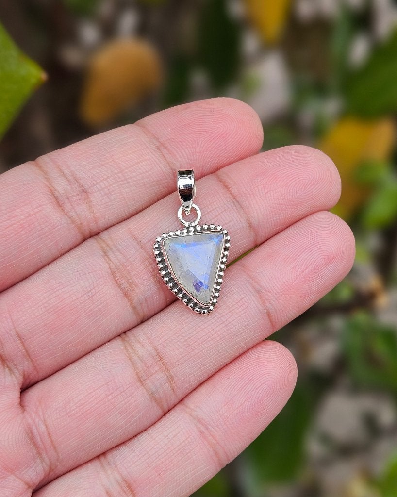 Maansteen Hanger Lux - Echt Zilver, Info@sacredstones.nl, Verzenden, Wit, Nieuw