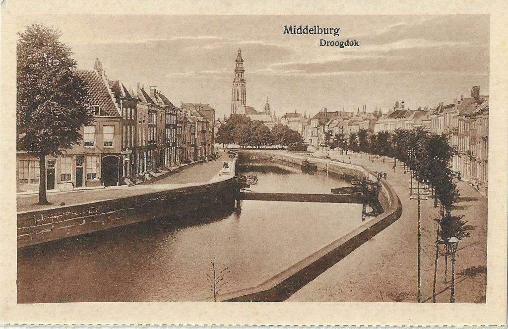 AK Middelburg - Droogdok, Ophalen of Verzenden, 1920 tot 1940, Ongelopen, Zeeland