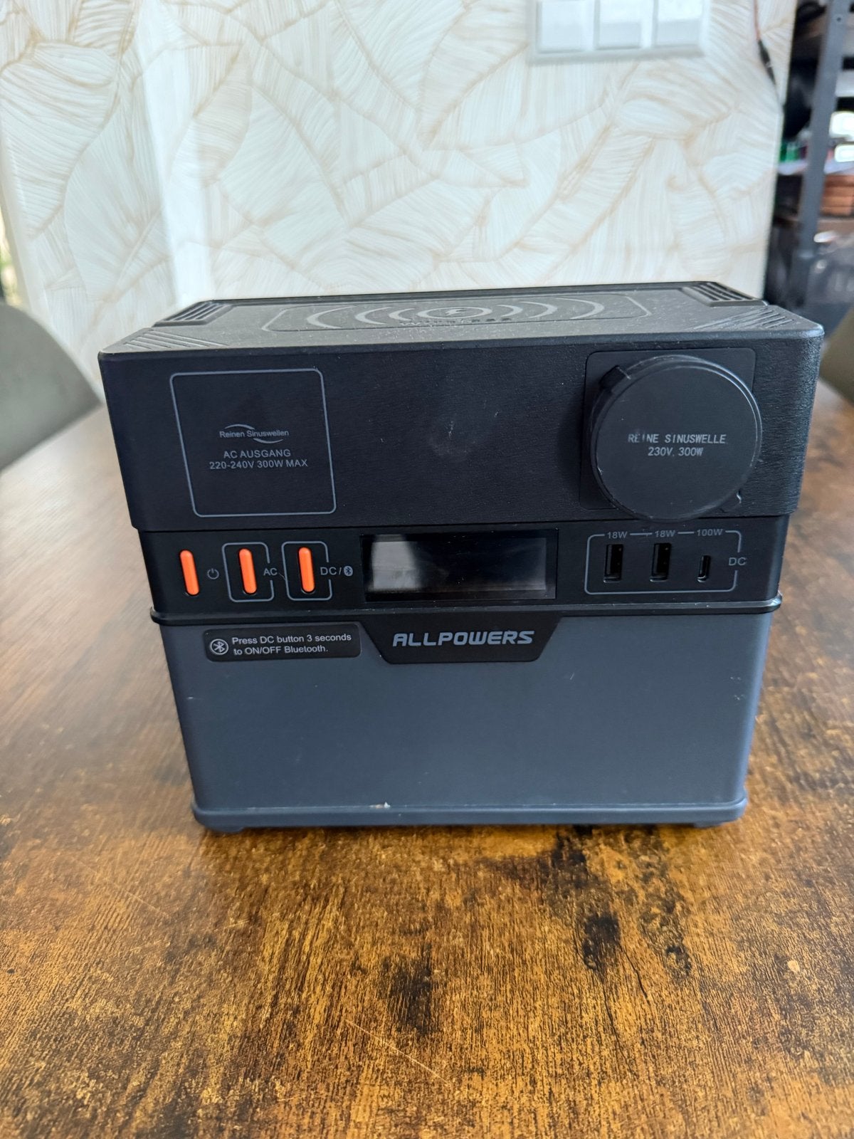 ALLPOWERS Draagbare Power Station - 300W, Draadloos Opladen, Computers en Software, Ophalen of Verzenden, Zo goed als nieuw