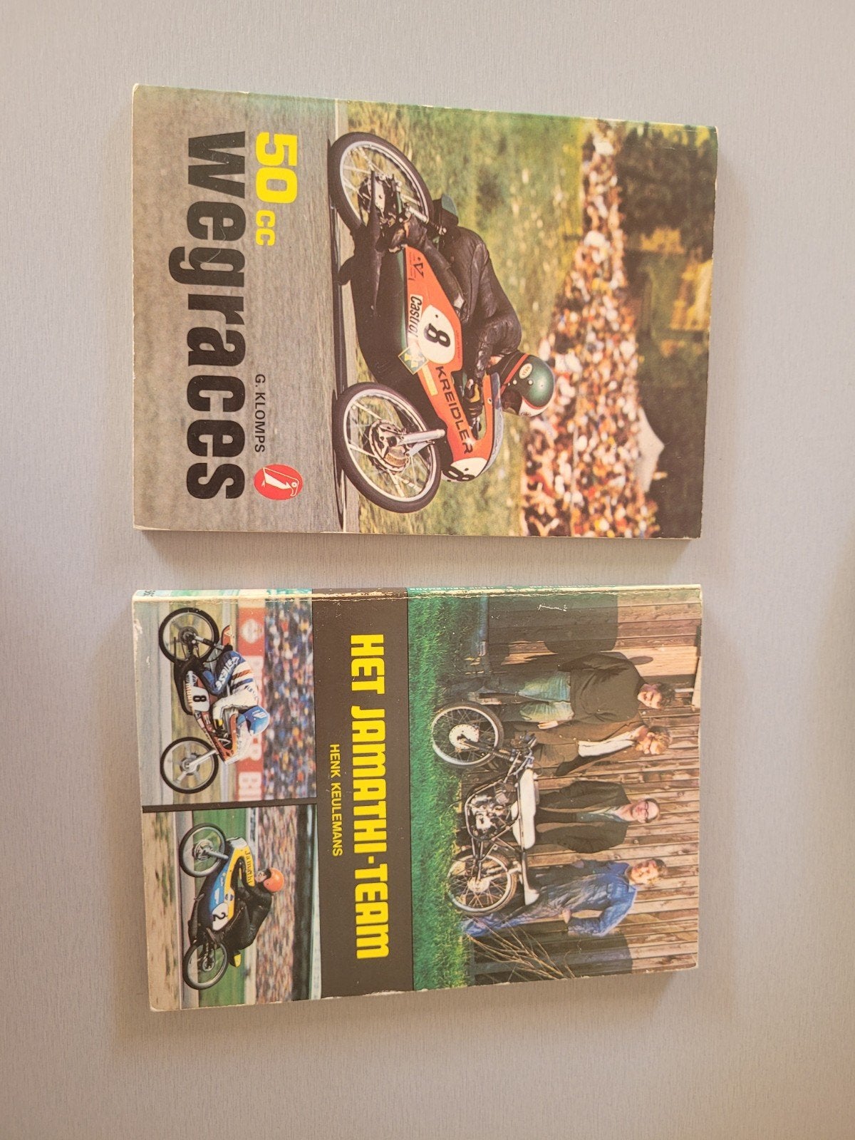 2x Boek: 50cc Wegraces & Het Jamathi-Team, Ophalen of Verzenden