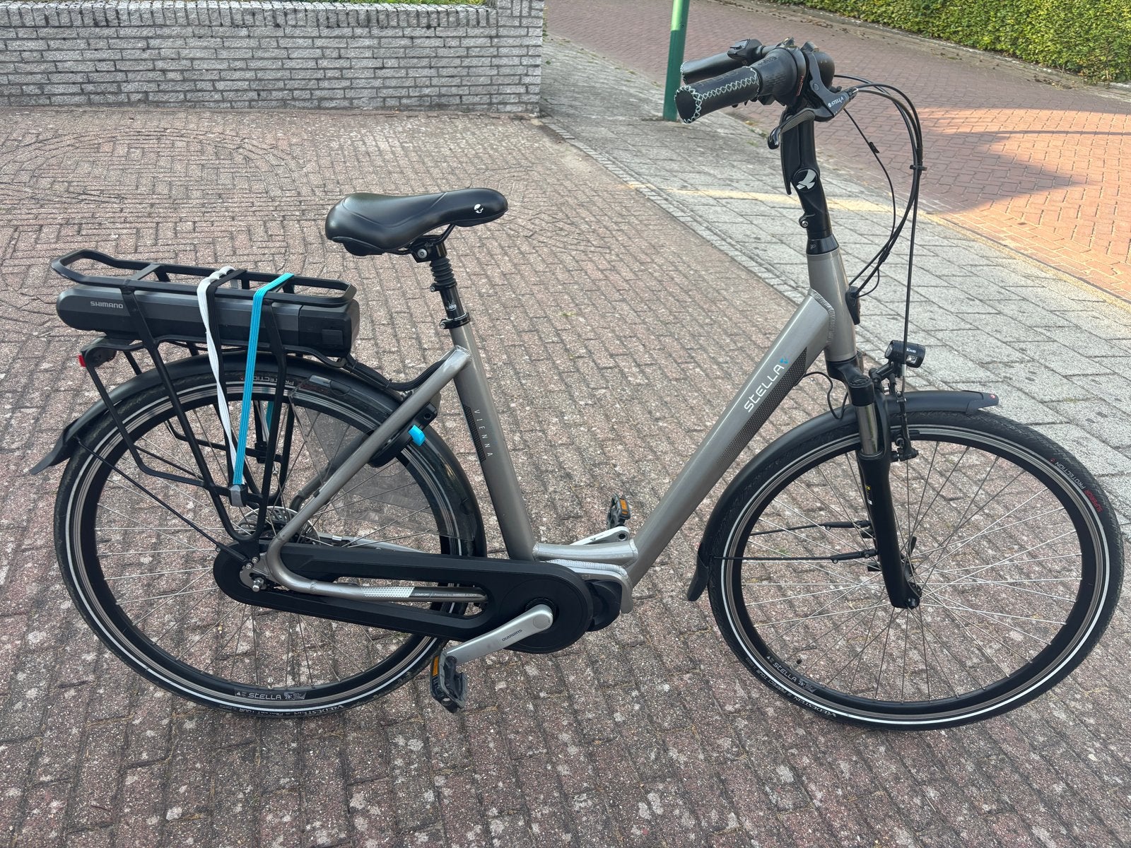Stella Vienna Damesfiets - 53cm, Middenmotor, 11Ah, 2020, Zo goed als nieuw, 51 tot 55 cm, 50 km per accu of meer, Ophalen
