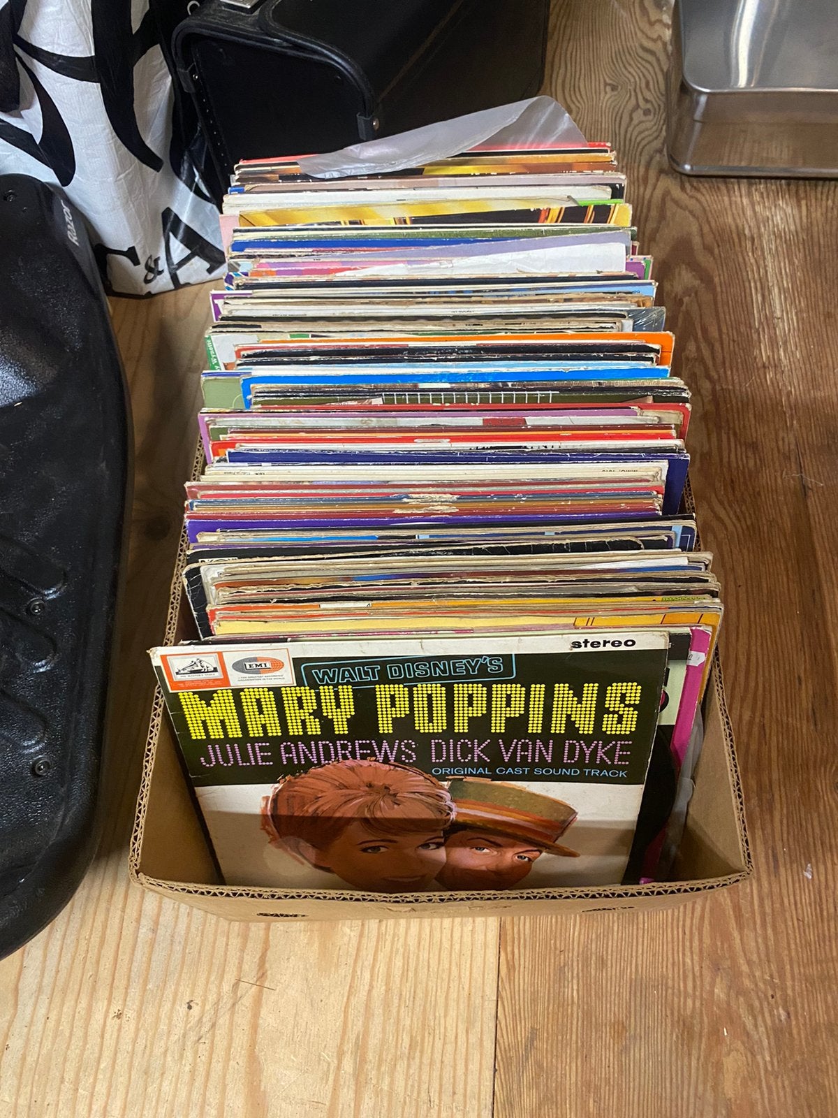 Doos vol vinyl lp platen, Ophalen, Zo goed als nieuw, 12 inch