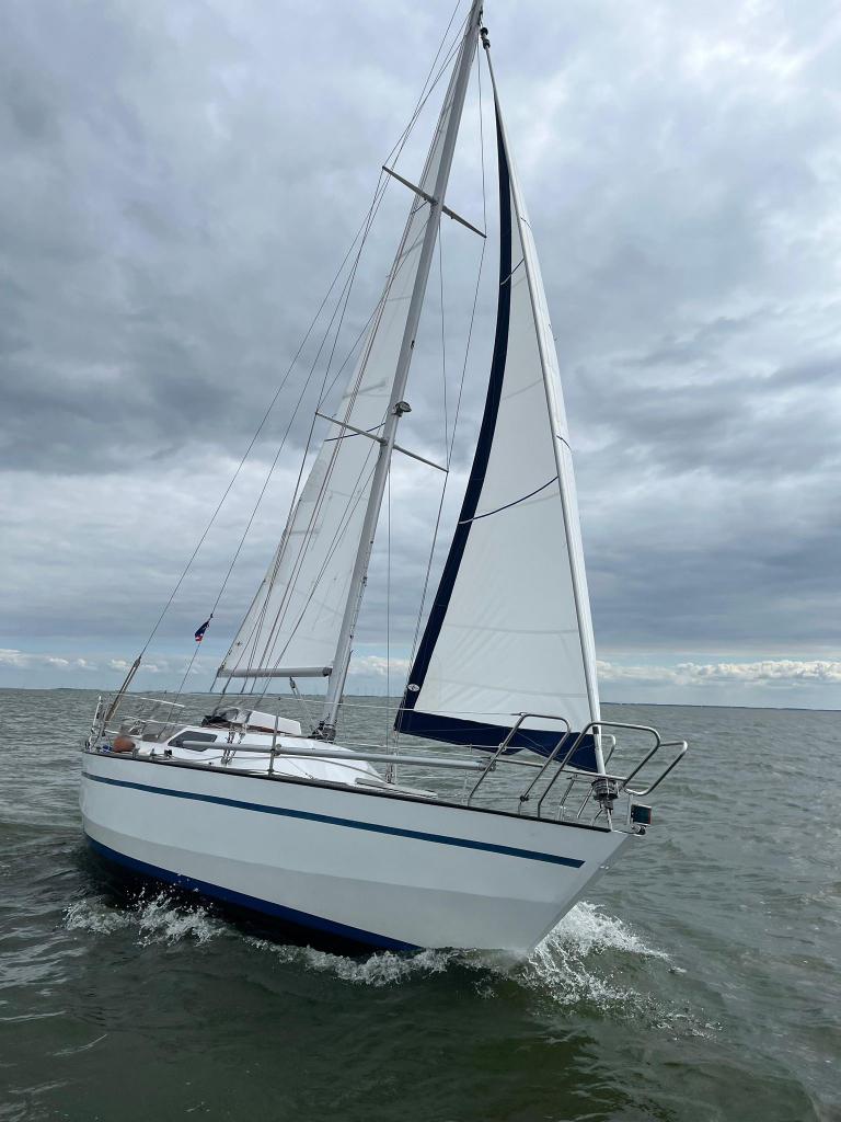 Kajuit zeilboot stalen Folmer, ontwerp PB.Behage, Watersport en Boten, 9 m, Gebruikt, Binnenboordmotor, 10 pk
